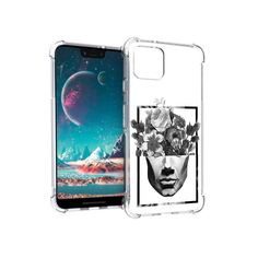 Чехол MyPads Tocco для Google Pixel 4 черно белая ваза в абстракции