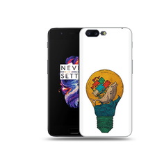 Чехол MyPads Tocco для OnePlus 5 кит в лампочке с парусами