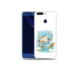 Чехол MyPads Tocco для Honor 8 Pro Счастливый чемодан (PT66177.42.166)