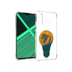 Чехол MyPads Tocco для Motorola Moto G8 Power Lite кит в лампочке с парусами