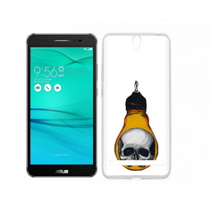 Чехол MyPads Tocco для Asus ZenFone Go (ZB690KG) череп в лампочке