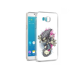 Чехол MyPads Tocco для Samsung Galaxy C7 Pro нарисованный скелет на скейт борде
