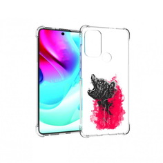 Чехол MyPads Tocco для Motorola Moto G60S медведь в дымке (PT227079.361.463)