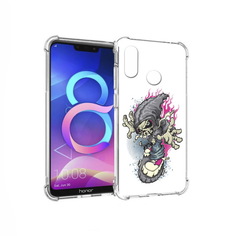 Чехол MyPads Tocco для Honor 8C нарисованный скелет на скейт борде (PT121522.29.512)