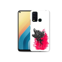 Чехол MyPads Tocco для Vivo Y30 медведь в дымке (PT149334.437.463)