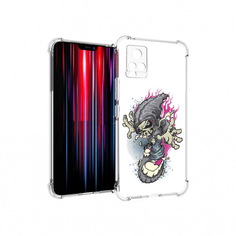 Чехол MyPads Tocco для Vivo V20 PRO нарисованный скелет на скейт борде (PT226964.386.512)