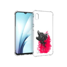 Чехол MyPads Tocco для Samsung Galaxy A10 медведь в дымке (PT147645.531.463)