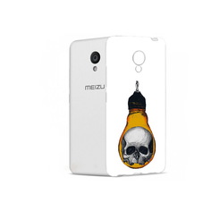 Чехол MyPads Tocco для Meizu M5 череп в лампочке (PT62224.82.676)