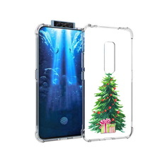 Чехол MyPads Tocco для Vivo V17 Pro Елка новогодняя с подарками акварель (PT226965.387.78)