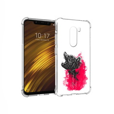 Чехол MyPads Tocco для Xiaomi Pocophone F1 медведь в дымке (PT116503.308.463)