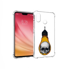 Чехол MyPads Tocco для Xiaomi Mi 8 череп в лампочке (PT110454.314.676)