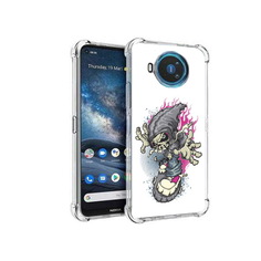 Чехол MyPads Tocco для Nokia X100 нарисованный скелет на скейт борде (PT227057.109.512)