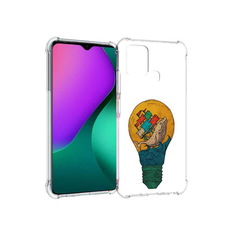 Чехол MyPads Tocco для Infinix Hot 10 Play кит в лампочке с парусами