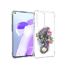Чехол MyPads Tocco для OnePlus 9RT нарисованный скелет на скейт борде (PT172016.131.512)