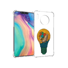 Чехол MyPads Tocco для Huawei Mate 30 кит в лампочке с парусами