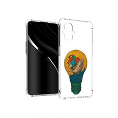 Чехол MyPads Tocco для OnePlus Nord N20 5G кит в лампочке с парусами (PT227047.135.387)