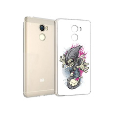Чехол MyPads Tocco для Xiaomi Redmi 4 нарисованный скелет на скейт борде (PT47306.287.512)