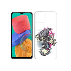 Чехол MyPads Tocco для Samsung Galaxy M33 нарисованный скелет на скейт борде