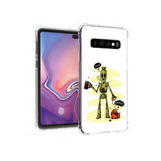 Чехол MyPads Tocco для Samsung Galaxy S10+ прикольный робот (PT125670.500.557)