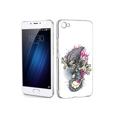 Чехол MyPads Tocco для Meizu U20 нарисованный скелет на скейт борде (PT50622.85.512)
