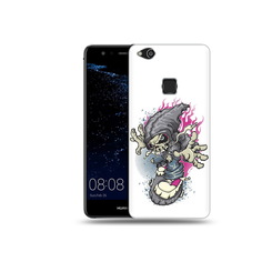 Чехол MyPads Tocco для Huawei P10 Lite нарисованный скелет на скейт борде (PT62135.59.512)