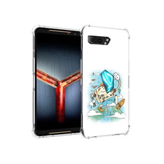 Чехол MyPads Tocco для Asus ROG Phone 2 Счастливый чемодан