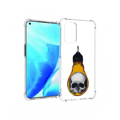 Чехол MyPads Tocco для OnePlus Nord N200 5G череп в лампочке (PT227046.132.676)