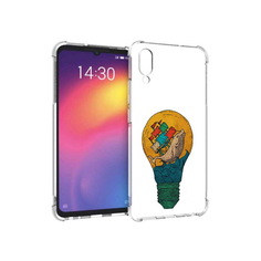Чехол MyPads Tocco для Meizu Note 9 кит в лампочке с парусами (PT134513.88.387)