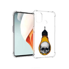 Чехол MyPads Tocco для OnePlus Nord N100 череп в лампочке (PT227045.141.676)