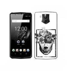 Чехол MyPads Tocco для Oukitel K10 черно белая ваза в абстракции