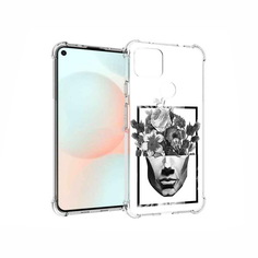 Чехол MyPads Tocco для Google Pixel 5A черно белая ваза в абстракции