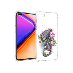 Чехол MyPads Tocco для OnePlus Nord нарисованный скелет на скейт борде (PT227045.136.512)