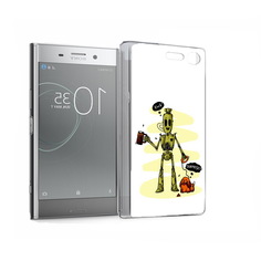 Чехол MyPads Tocco для Sony Xperia XZ Premium прикольный робот (PT67145.226.557)