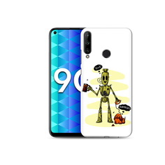 Чехол MyPads Tocco для Honor 9C прикольный робот (PT149389.41.557)