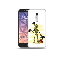 Чехол MyPads Tocco для Alcatel A3 XL прикольный робот
