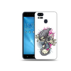 Чехол MyPads Tocco для Asus ZenFone 3 нарисованный скелет на скейт борде (PT51214.656.512)