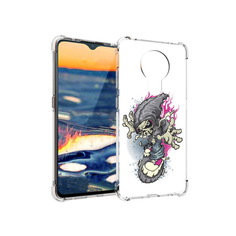 Чехол MyPads Tocco для Nokia 5.3 нарисованный скелет на скейт борде (PT227052.106.512)