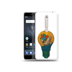 Чехол MyPads Tocco для Nokia 6 кит в лампочке с парусами