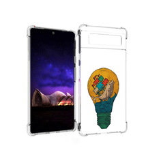 Чехол MyPads Tocco для Google Pixel 6 кит в лампочке с парусами
