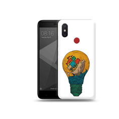 Чехол MyPads Tocco для Xiaomi Mi 8 SE кит в лампочке с парусами (PT113500.331.387)