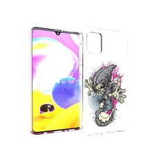 Чехол MyPads Tocco для Samsung Galaxy A31 нарисованный скелет на скейт борде