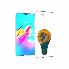Чехол MyPads Tocco для Asus Zenfone 8 кит в лампочке с парусами