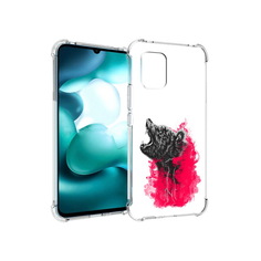 Чехол MyPads Tocco для Xiaomi Mi 10 Lite медведь в дымке (PT150213.294.463)