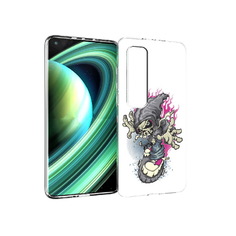 Чехол MyPads Tocco для Xiaomi Mi 10 Ultra нарисованный скелет на скейт борде