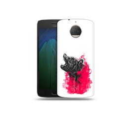 Чехол MyPads Tocco для Motorola Moto G5S Plus медведь в дымке (PT75337.377.463)