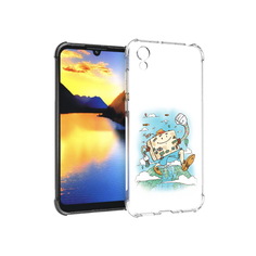 Чехол MyPads Tocco для Huawei Y5 Счастливый чемодан