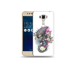 Чехол MyPads Tocco для Asus ZenFone 3 нарисованный скелет на скейт борде (PT40480.655.512)
