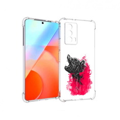 Чехол MyPads Tocco для Vivo iQOO Z5 медведь в дымке (PT226980.401.463)
