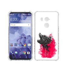 Чехол MyPads Tocco для HTC U11 Plus медведь в дымке