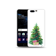 Чехол MyPads Tocco для Huawei P10 Елка новогодняя с подарками акварель (PT60870.50.78)